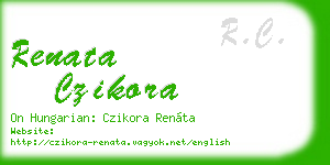 renata czikora business card